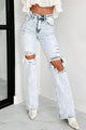 Always Iconic High Rise 90s Vintage Flare Vervet Jeans (Light Acid) - NanaMacs
