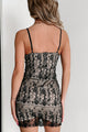 Maybe In Milan Lace Mini Dress (Black/Nude) - NanaMacs