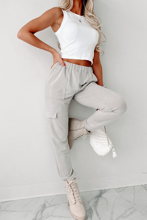 Keeping It Low-Key Joggers (Taupe/Grey) - NanaMacs