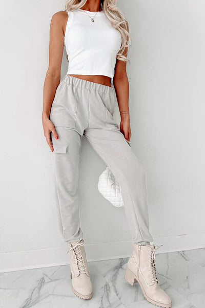 Keeping It Low-Key Joggers (Taupe/Grey) - NanaMacs