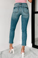 Bad Influence Mid-Rise Distressed Slim Fit Eunina Jeans (Medium) - NanaMacs