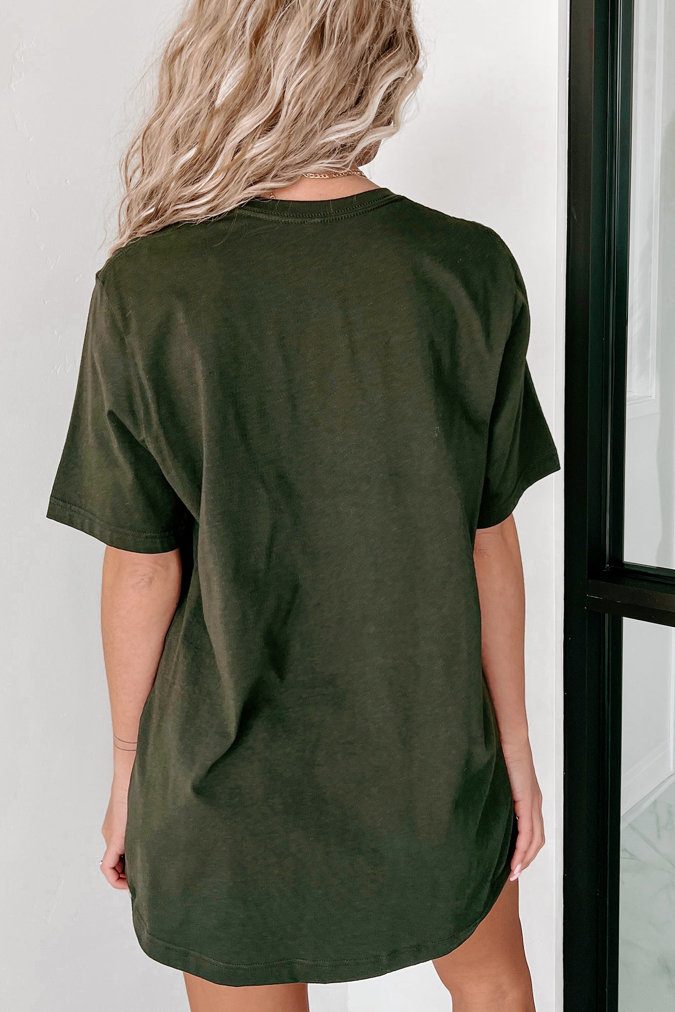 Basic Short Sleeve T-Shirt (Dark Olive) - NanaMacs