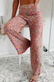 Garden Of Style Floral Two Piece Pant Set (Pink Multi) - NanaMacs