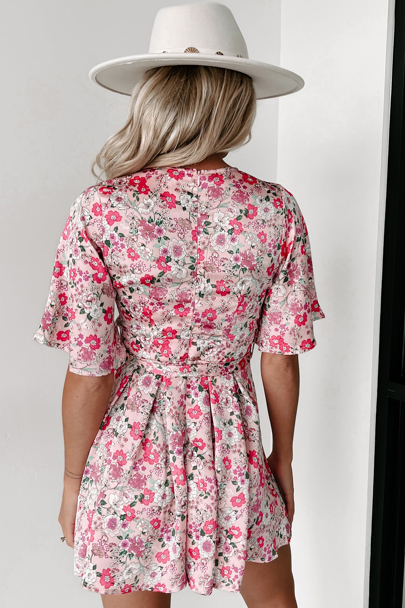 Everything Pretty Floral Romper (Pink) - NanaMacs