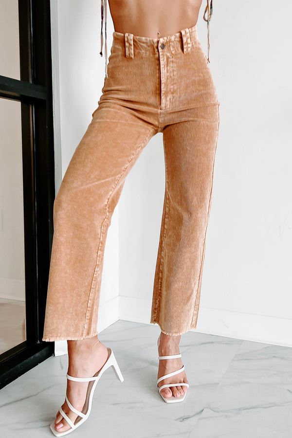 Portland Summers Mineral Washed Corduroy Pants (Camel) - NanaMacs