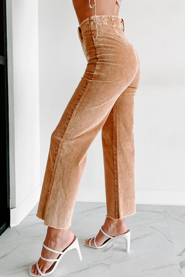 Portland Summers Mineral Washed Corduroy Pants (Camel) - NanaMacs