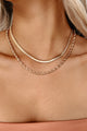 Everyday Babe Layered Chain Necklace (Gold) - NanaMacs