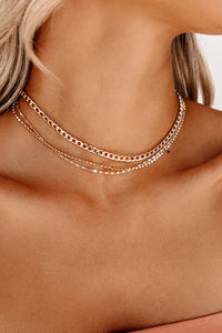 Almost Anything Layered Chain Necklace (Gold) - NanaMacs
