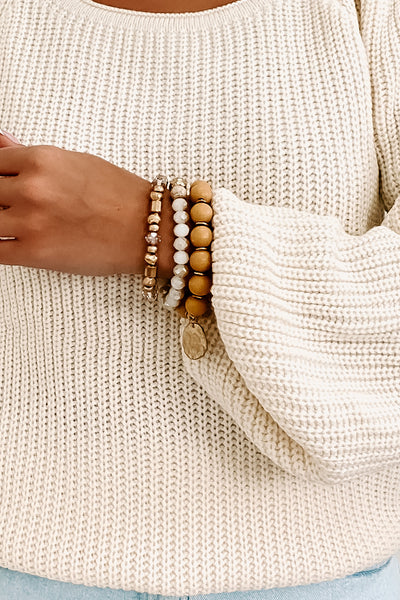 Don't Lose Focus Bracelet Set (Nude) - NanaMacs