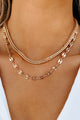 Renown Beauty Layered Chain Necklace (Gold) - NanaMacs