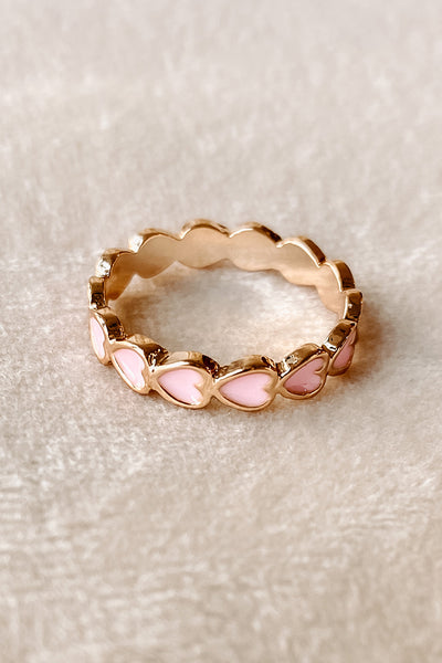 Don't Miss A Beat Delicate Ring (Pink) - NanaMacs