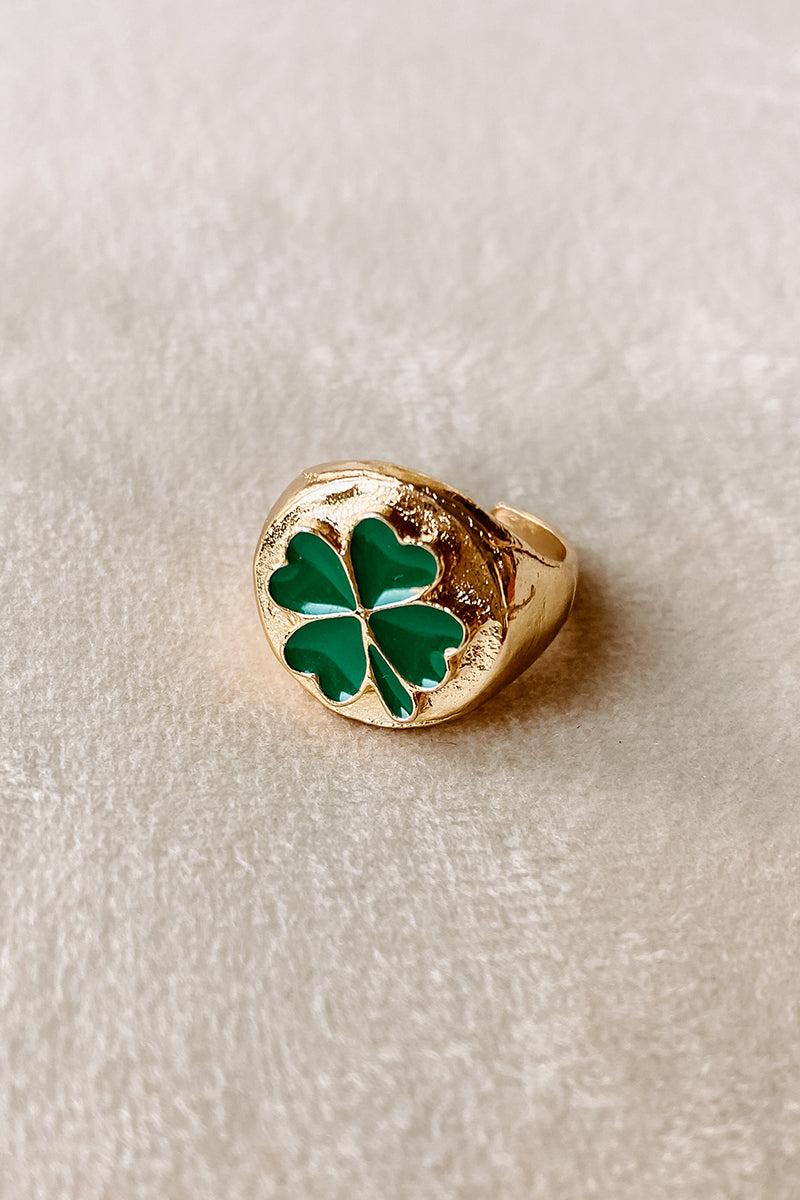 Cutest Clover Statement Ring (Green) - NanaMacs