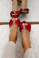 Starstruck Rhinestone Bow Heels (Red) - NanaMacs