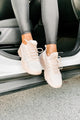 Touch Of Sparkle Chunky Rhinestone Sneakers (Rose Gold Rhinestone) - NanaMacs