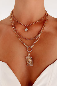 How Charming Chain Necklace Set (Gold) - NanaMacs