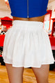 Spreading Joy Satin Elastic Waist Shorts (Off White) - NanaMacs