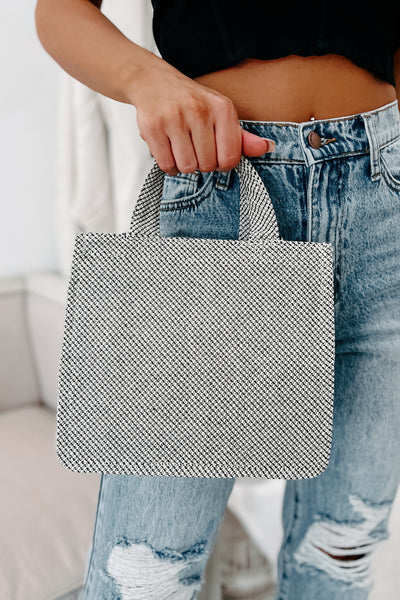 Harvard Hopes Two-Tone Zipper Top Crossbody Satchel (Black) - NanaMacs