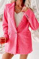 Let's Go Party Sequin Blazer (Pink) - NanaMacs
