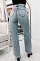 Holiday Steal- Get It Right 90's Wide Leg Distressed Jeans (Light) - NanaMacs