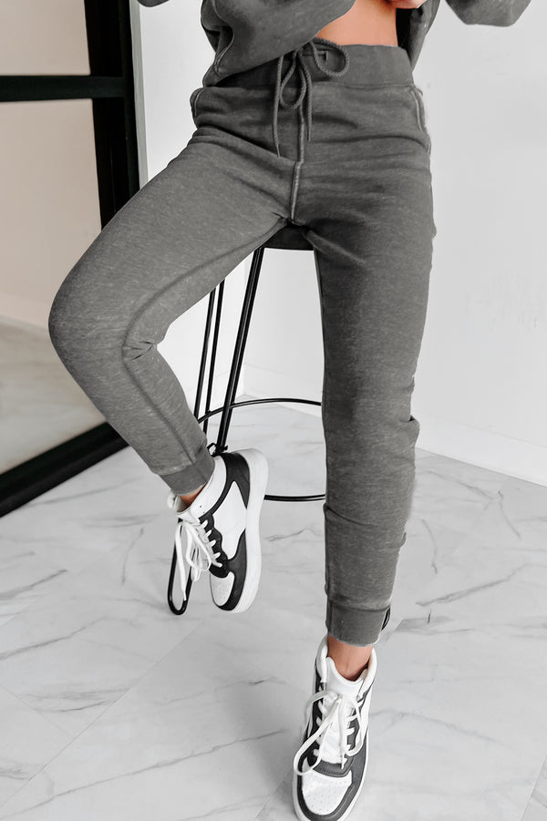 Hard Act To Follow Fleece Hoodie & Jogger Set (Heather Grey) - NanaMacs