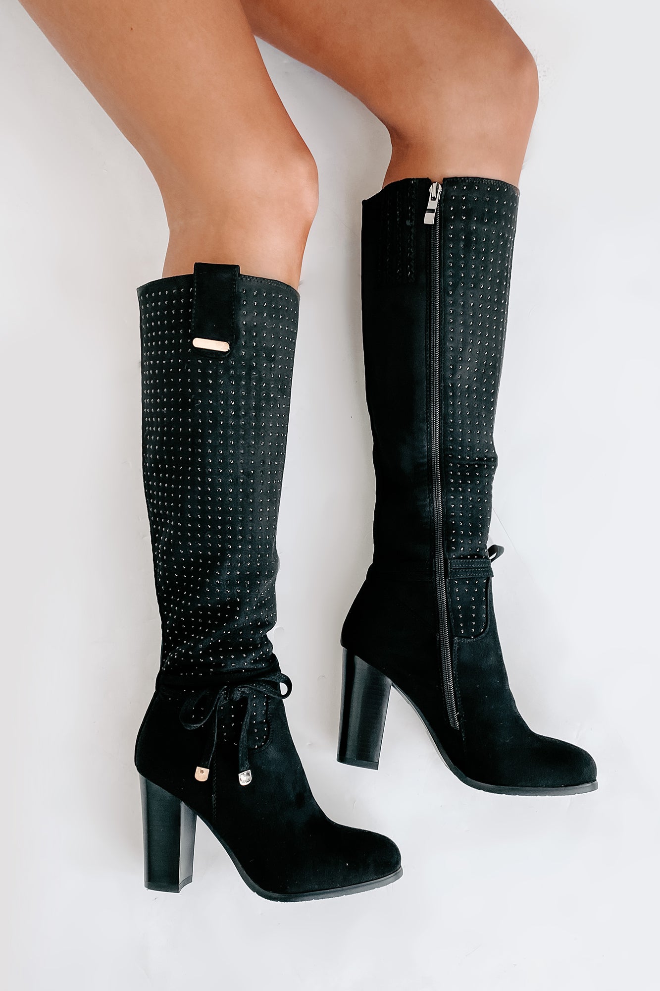 Knee high hotsell boots with strings