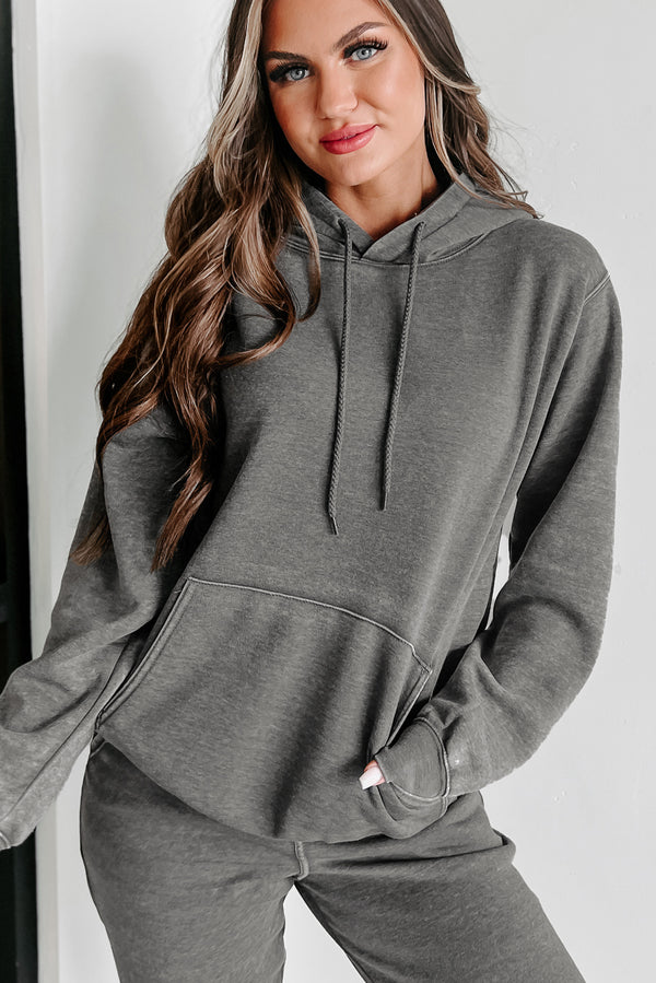 Hard Act To Follow Fleece Hoodie & Jogger Set (Heather Grey) - NanaMacs