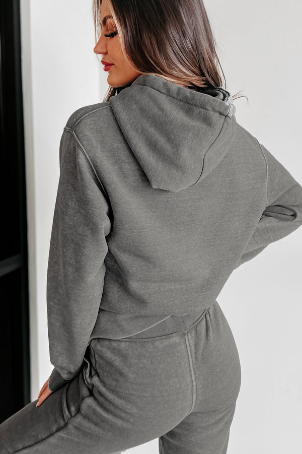 Hard Act To Follow Fleece Hoodie & Jogger Set (Heather Grey) - NanaMacs