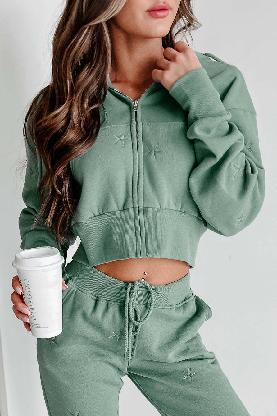 sage zip hoodie