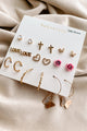 There's Always A Way 9-Pair Earring Pack (Gold) - NanaMacs