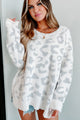 Soft & Fuzzy Feelings Leopard Print Sweater (Cream) - NanaMacs
