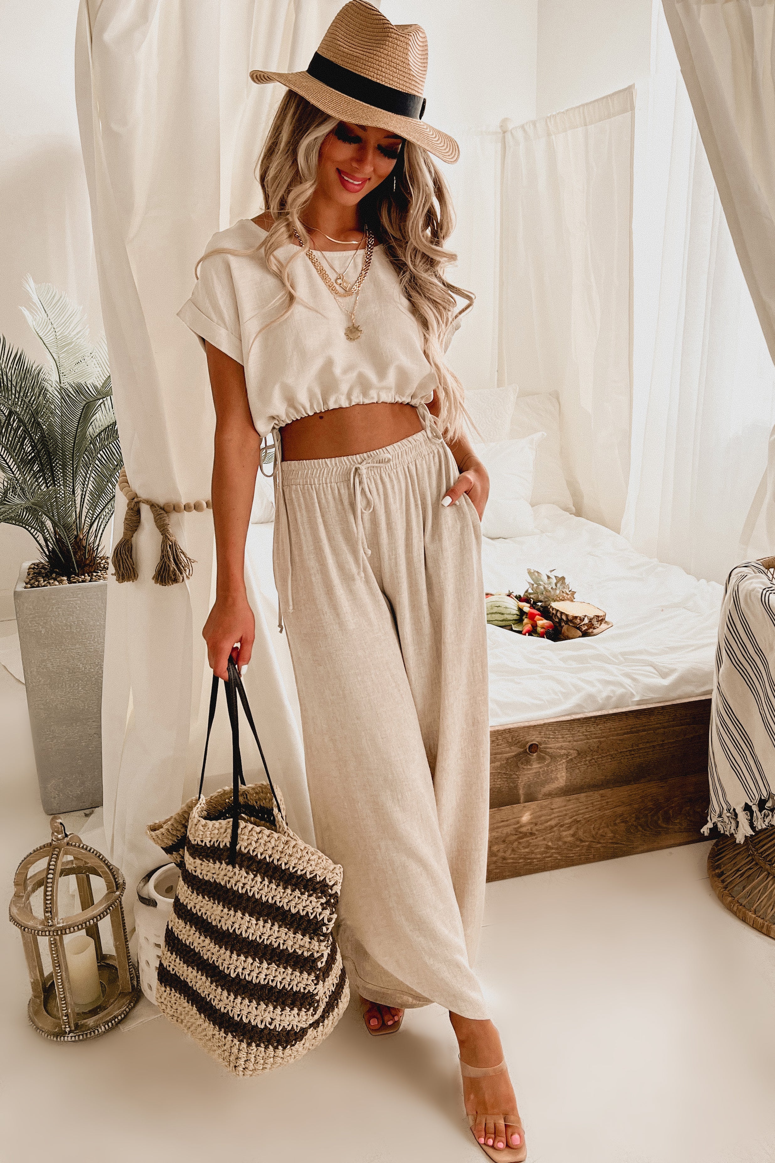 Clover Wide-Leg Pants Boho Outfits, Fashion Outfits, Summer Outfits |  lupon.gov.ph