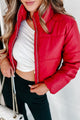 Where It All Ends Cropped Puffer Jacket (Red) - NanaMacs