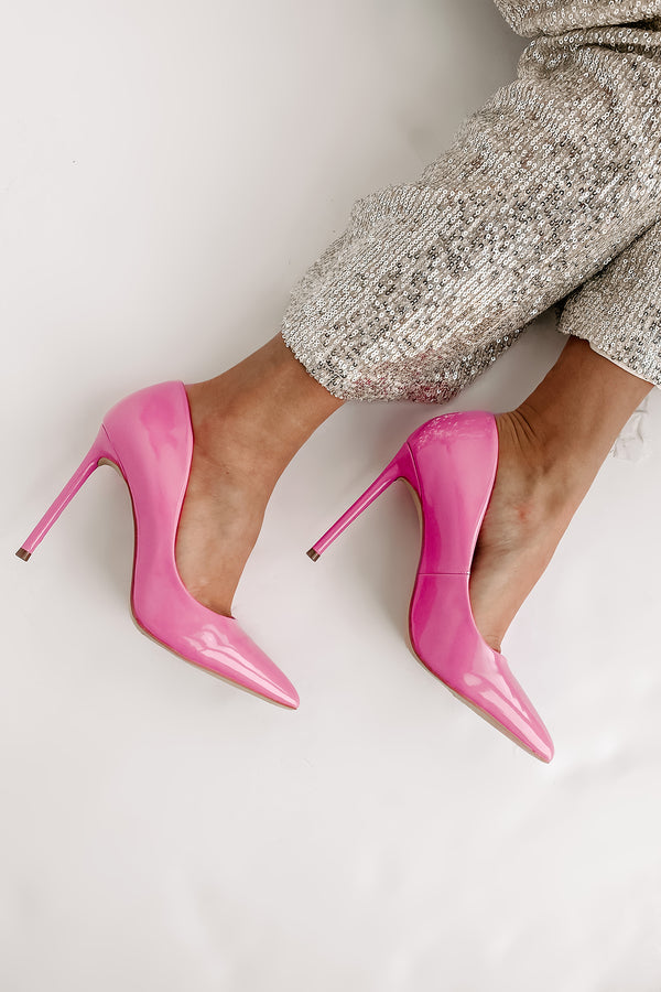 IMPERFECT Mean Business Patent Heel (Hot Pink) - NanaMacs