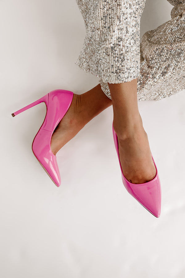 IMPERFECT Mean Business Patent Heel (Hot Pink) - NanaMacs