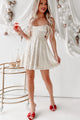 Always Shining Sequin Mini Dress (Silver) - NanaMacs