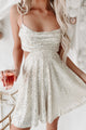 Always Shining Sequin Mini Dress (Silver) - NanaMacs