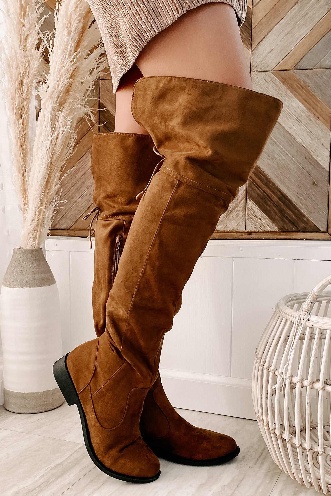 Alluring Ways Over The Knee Boots Coffee NanaMacs