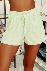 Escape The Crowd Waffle Knit Two-Piece Short Set (Light Green) - NanaMacs