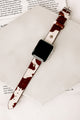 "Oh Look At The Time" Spotted Faux Fur Apple Watch Band (Dark Brown) - NanaMacs