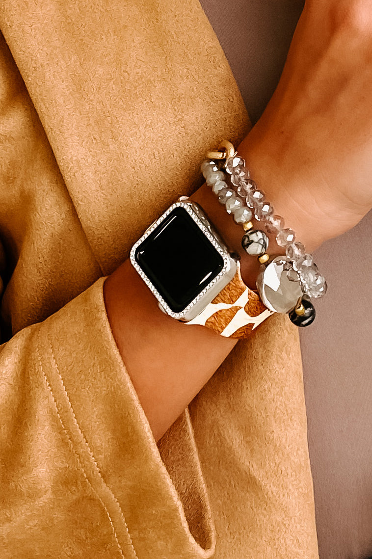 Bringing The Bling Rhinestone Apple Watch Case (Silver) - NanaMacs