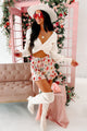Flowers From You Floral Shorts (Misty Rose) - NanaMacs