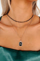 Beauty In Darkness Layered Necklace (Gold/Black) - NanaMacs