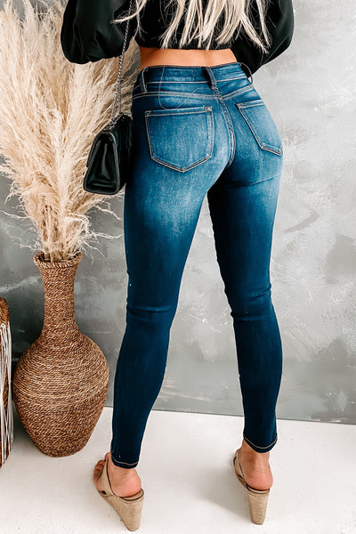 Jodeci Mid Rise Skinny Jean (Dark) - NanaMacs