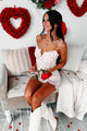 Floral Kisses Tie-Strap Floral Mini Dress (White) - NanaMacs