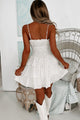 Hello Honey Tiered Embroidered Mini Dress (Natural) - NanaMacs
