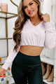 All Over Again Cinched Cropped Hoodie (Light Purple) - NanaMacs
