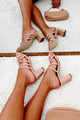Resort Fling Strappy Heeled Sandal (Blush) - NanaMacs