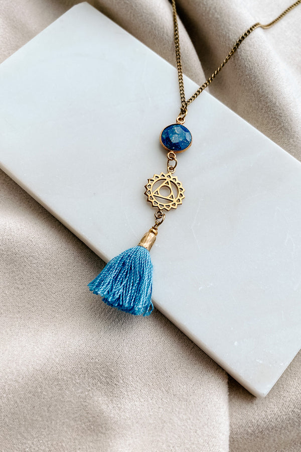 Throat Chakra Necklace (Blue) - NanaMacs