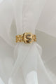 Sign Of Power Letter Statement Ring (Gold) - NanaMacs