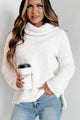 Cure Your Cold Sherpa Long Sleeve Top (Off White) - NanaMacs